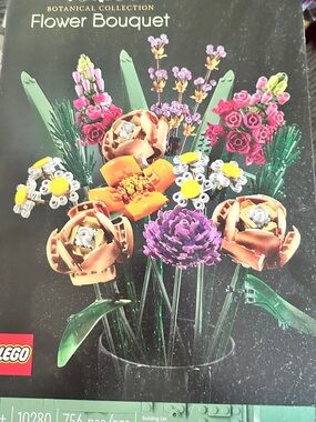 NEW Lego Floral Bouquet in Orange, Purple, Pink, Yellow, White and Green